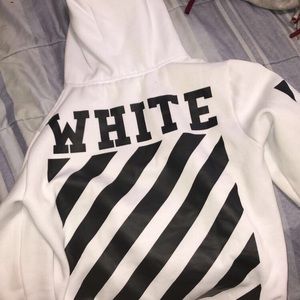 Off-White Cotton Hoodie